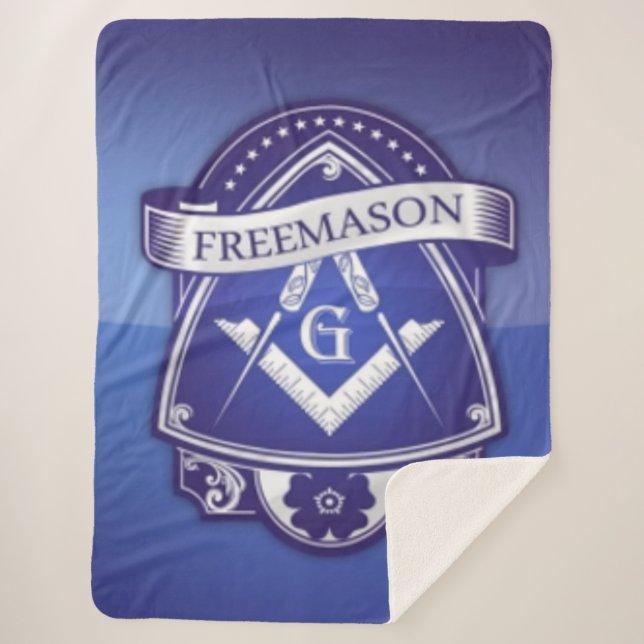 FREE MASON SHERPA BLANKET (Front)