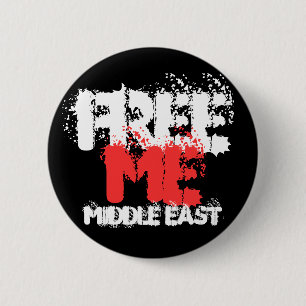 FREE ME MIDDLE EAST PINBACK BUTTON