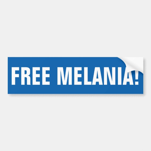 FREE MELANIA bumper sticker (Front)