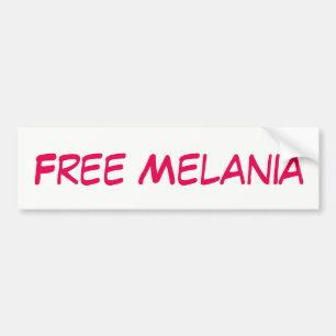 FREE MELANIA Personalized Bumper Sticker