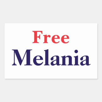 Free Melania Rectangular Sticker