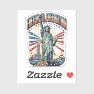 Free Mind Free Nation Design Sticker