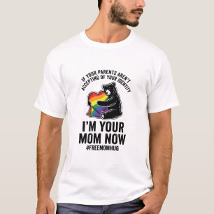 Free Mom Hug Bear Pride Vintage T-Shirt Design_1