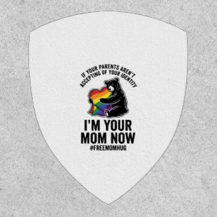 Free Mom Hug Bear Pride Vintage T-Shirt Design_1 Patch