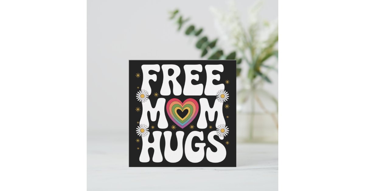 Hug Invitation Free Mom Hug Transgender Lesbian Gay LGBT Pride Invitation | Zazzle