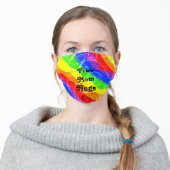 Free mom hugs adult cloth face mask (Worn)