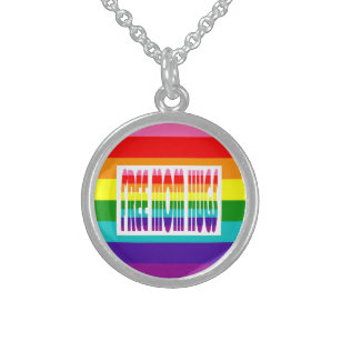 Free mom hugs rainbow necklace