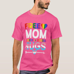 Free Mom Hugs, Free Mom Hugs Inclusive Pride Rainb T-Shirt