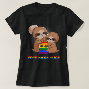 free mom hugs, free mom sloth, sloth mom T-Shirt