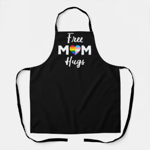 Free Mom Hugs II - Rainbow Gay Trans Pride Apron
