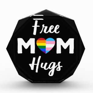 Free Mom Hugs II - Rainbow Gay Trans Pride Photo Block