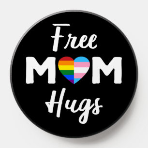 Free Mom Hugs II - Rainbow Gay Trans Pride PopSocket