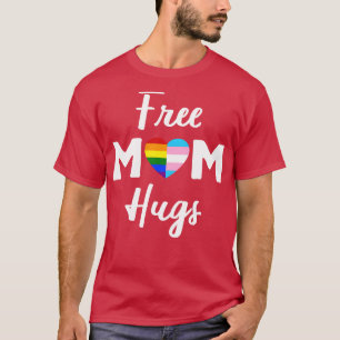 Free Mom Hugs II Rainbow Gay Trans Pride T-Shirt