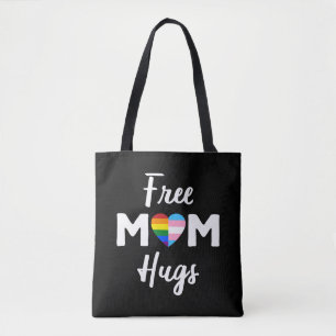 Free Mom Hugs II - Rainbow Gay Trans Pride Tote Bag