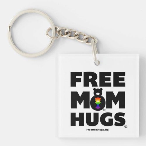 Free Mom Hugs Keychain