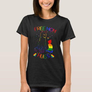 Free Mom Hugs Lgbt Cat Gay Pride Rainbow 1 T-Shirt