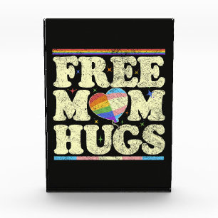 Free Mom Hugs Lgbt Pride Acrylic Award