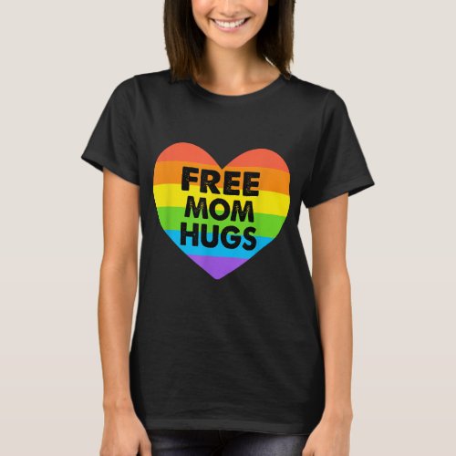 Free Mom Hugs LGBT T_Shirt
