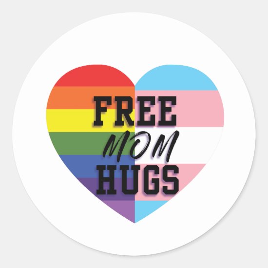 Free Mom Hugs LGBTQ Stickers