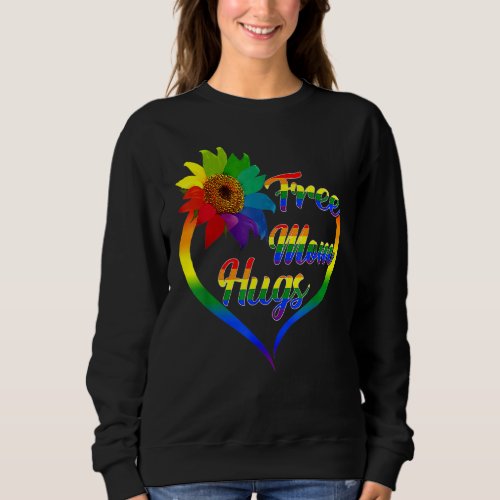Free Mom Hugs Pride  Free Mom Hugs Gay Transgender Sweatshirt