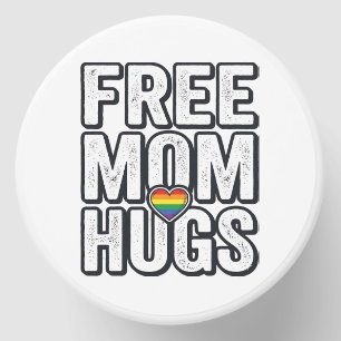 Free Mom Hugs Pride Heart Vintage T-Shirt Design_1 Mini Candle Favors