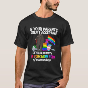 Free Mom Hugs Proud Mama Bear LGBT Gay Pride LGBTQ T-Shirt