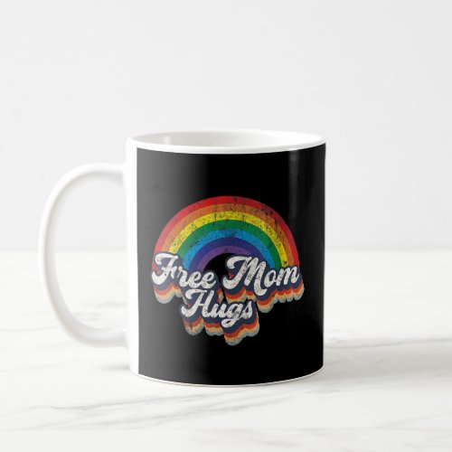 Free Mom Hugs Rainbow Heart Lgbt Flag Lgbt Pride M Coffee Mug