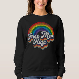 Free Mom Hugs Rainbow Heart Lgbt Flag Lgbt Pride M Sweatshirt
