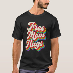 Free Mom Hugs  Rainbow Heart Lgbt Pride Month 2 T-Shirt