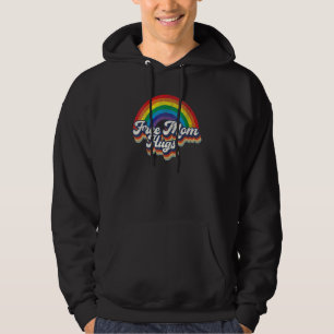Free Mom Hugs Rainbow Heart Lgbt Pride Month 3 Hoodie
