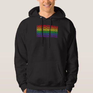 Free Mom Hugs Rainbow Lgbt Parade Gay Pride Lesbia Hoodie