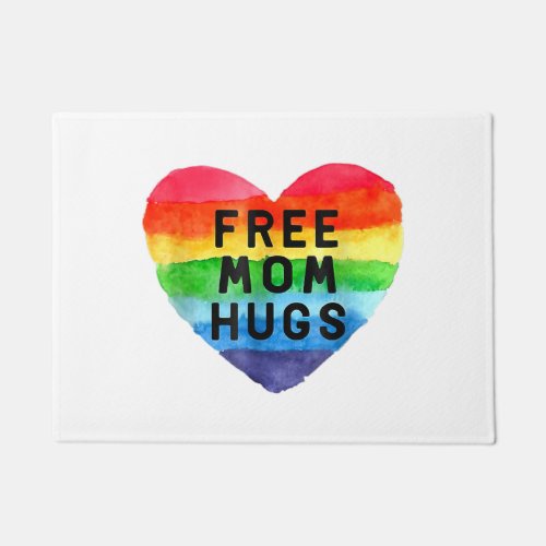 Free Mom Hugs Shirt Free Mom Hugs Inclusive Pride Doormat