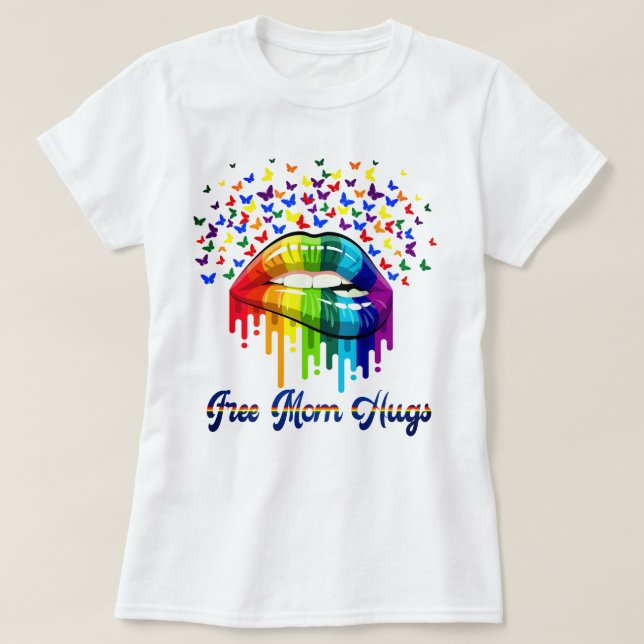 Free Mom Hugs T-Shirt (Design Front)