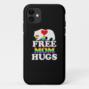 Free Mom Hugs t Women Lgbt Pride Mama Bear iPhone 11 Case
