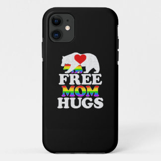 Free Mom Hugs t Women Lgbt Pride Mama Bear iPhone 11 Case