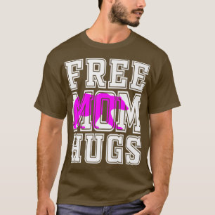 Free Mommy Mom Hugs Pink Bear Premium  T-Shirt