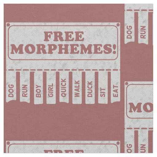 Free Morphemes Fabric