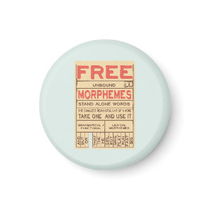 Free Morphemes Funny Grammar English Phonics Magnet