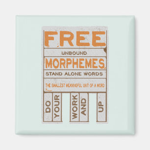 Free Morphemes funny structured literacy Magnet
