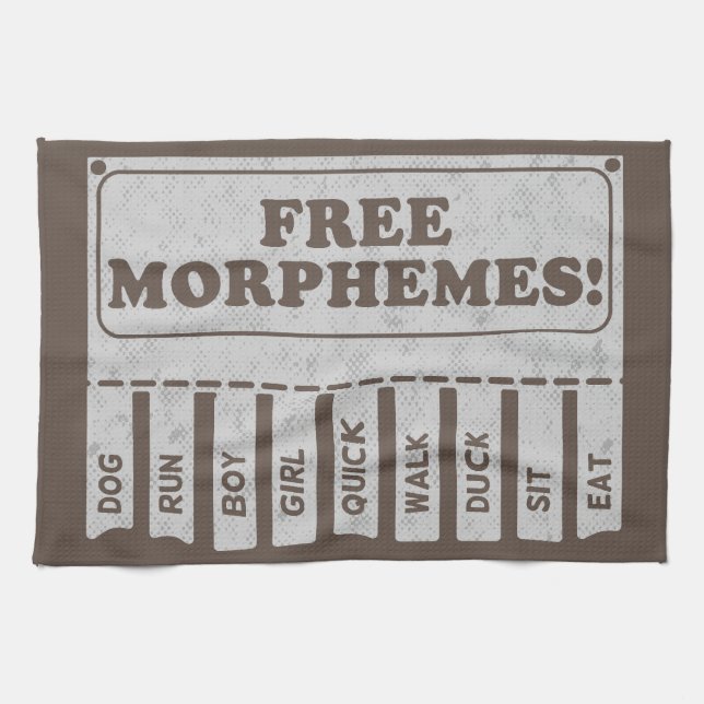 Free Morphemes Kitchen Towel (Horizontal)
