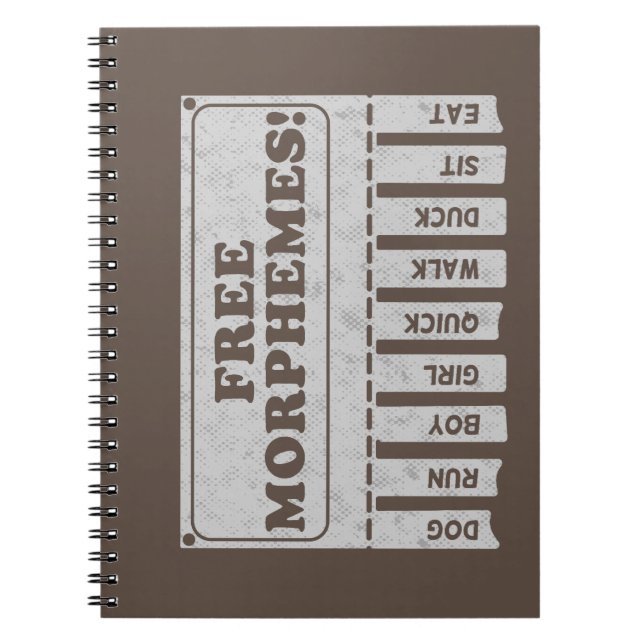 Free Morphemes Notebook (Front)