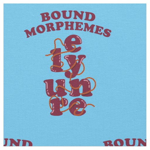 Free Morphemes Phonics Learning English Fabric