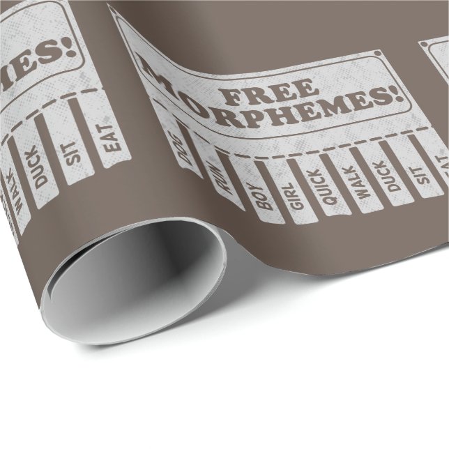 Free Morphemes Wrapping Paper (Roll Corner)