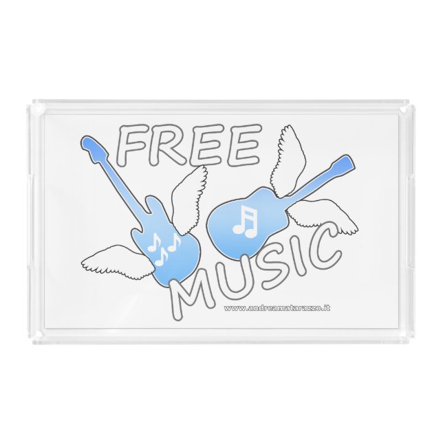 Free Music  Acrylic Tray (Front)