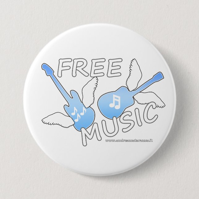 Free Music  Button (Front)