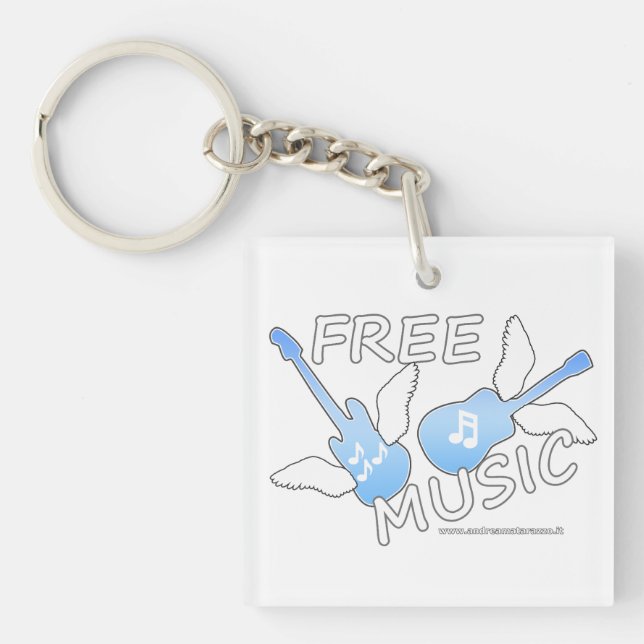 Free Music   Keychain (Front)