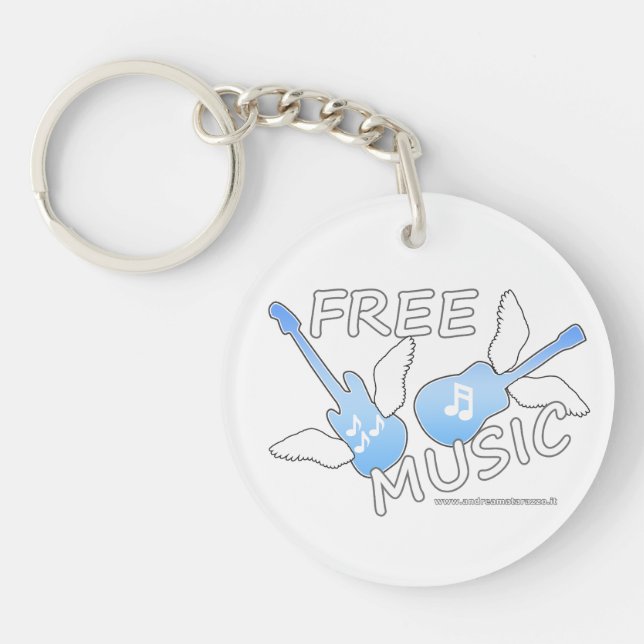Free Music   Keychain (Front)