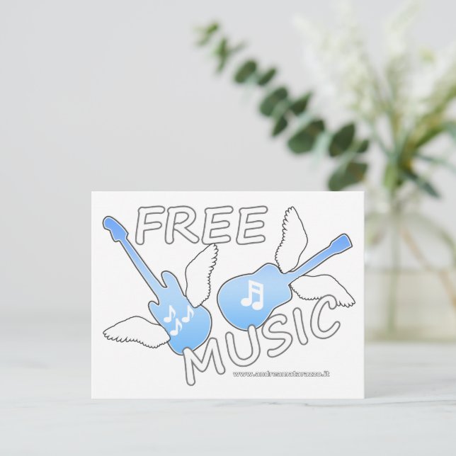 Free Music Postcard (Standing Front)