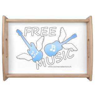 Free Music Serving Tray