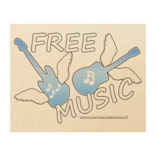 Free Music Wood Wall Art